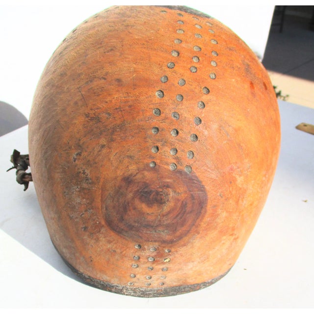 African Vintage Handcarved Wooden African Bowl For Sale - Image 3 of 9