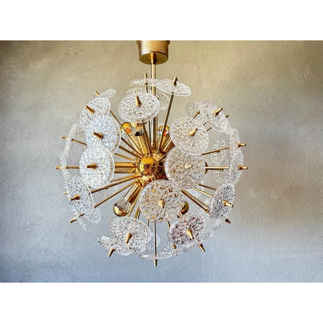 Vintage Sputnik Lamp from Val St Lambert, 1970s For Sale - Image 4 of 12