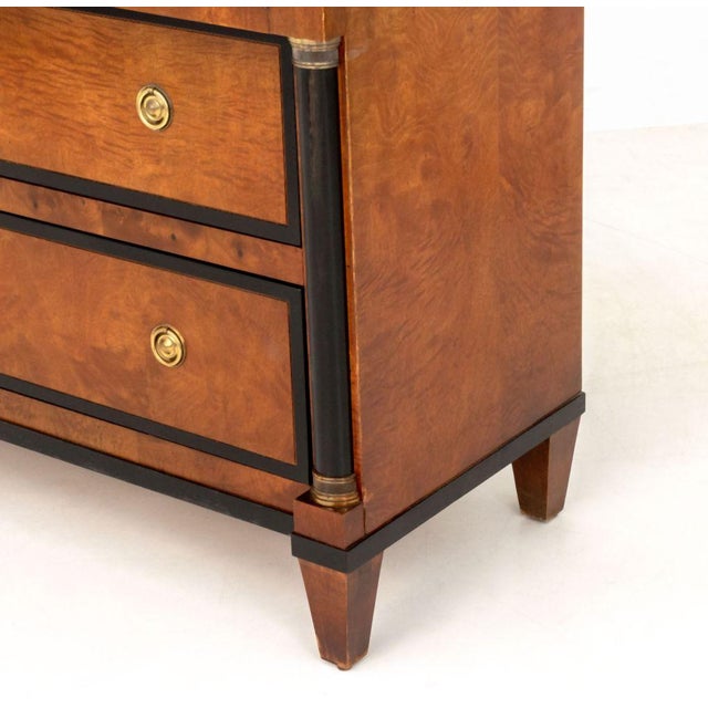 Wood Century French Empire Style Mahogany Chests, Pair For Sale - Image 7 of 9