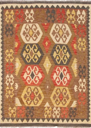 Kilim Area Rug - 3'7" X 4'9"