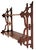 Antique American Mahogany Victorian Pierce Carved Wall Shelf 3 Tier Bookshelf For Sale - Image 4 of 8