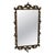 Italian Rococo Revival Gilt Metal Wall Mirror, 1950s For Sale - Image 9 of 9