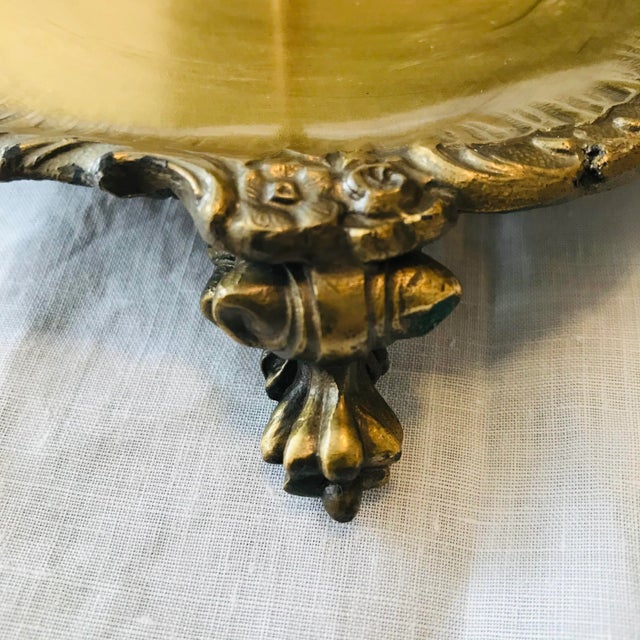Late 20th Century Brass Candle Holder With Paw Feet For Sale - Image 6 of 7