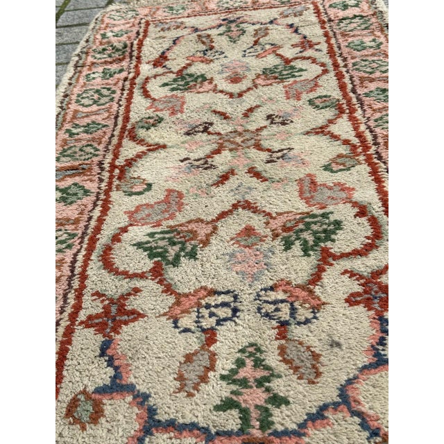 Antique Moroccan Oushak Style Rug, 1920s For Sale - Image 15 of 17