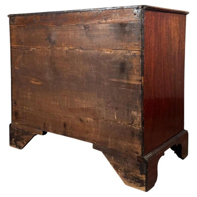 Brown Georgian Mahogany Chest of Drawers with Brass Handles, 1800 For Sale - Image 8 of 11