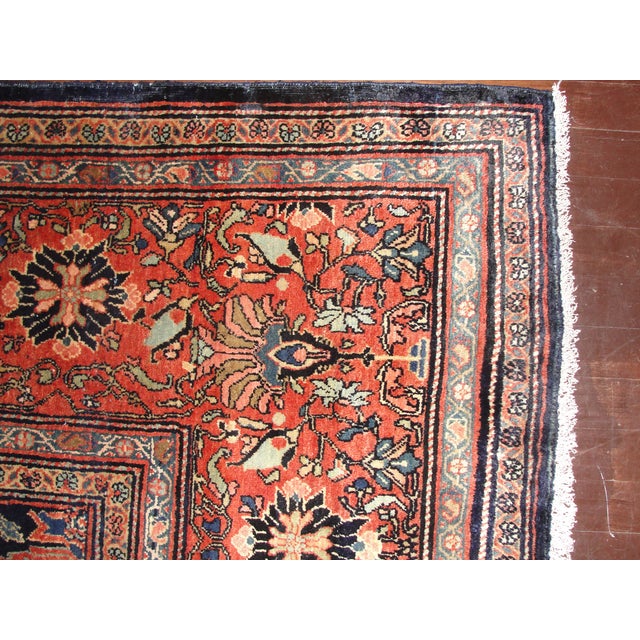 Traditional Antique Persian Feraghan Sarouk, the Most Unusual For Sale - Image 3 of 7