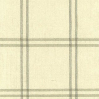 Sample - Schumacher Luberon Plaid Fabric in Haze For Sale