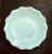 Rare 18” diameter flat ripple rim studio centerpiece bowl in stunning turquoise green glaze Use it for a dining room table...