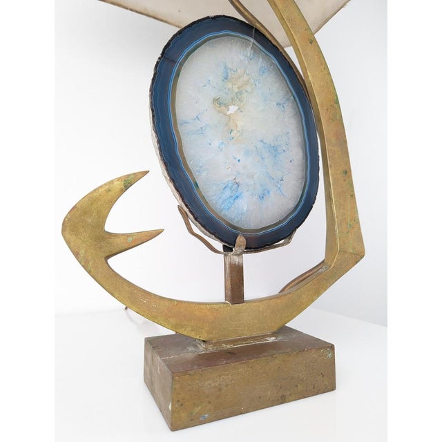 Gold Sculpture Table Lamp by Willy Daro, 1970s For Sale - Image 8 of 15