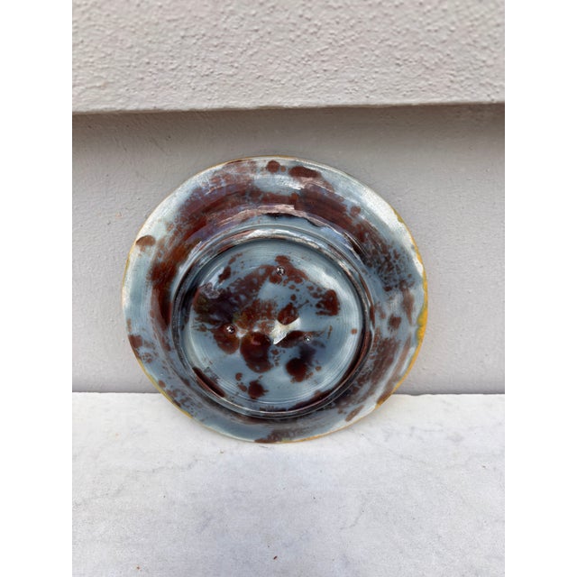 Late 19th Century 19th Century Majolica Water Lily Plate Joseph Holcroft For Sale - Image 5 of 5
