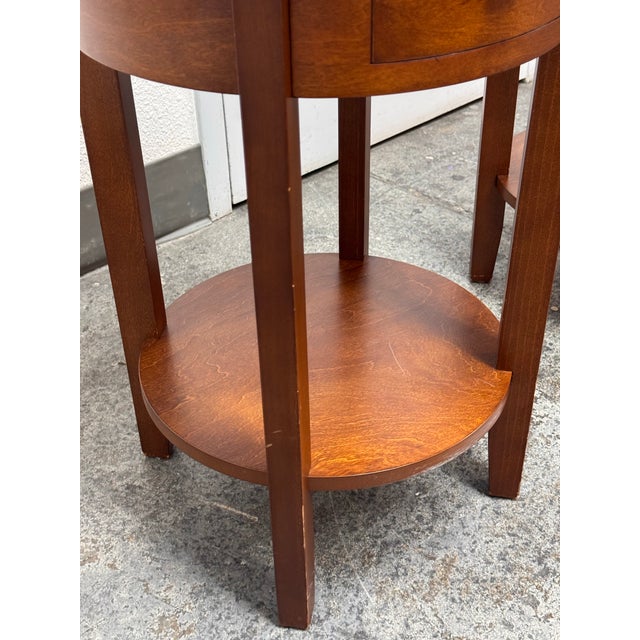 Brown Pottery Barn Julia Side Tables, Pair For Sale - Image 8 of 12