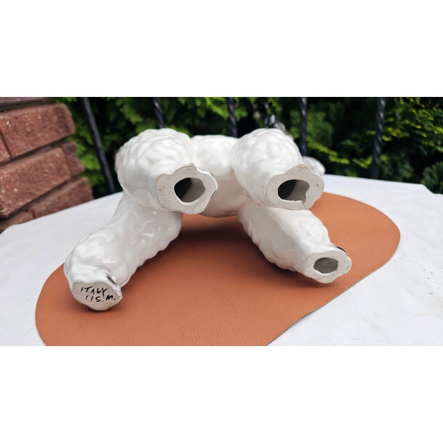 1980s Vintage Italian Porcelain Dog, 1970s For Sale - Image 5 of 8