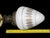 Victorian Vintage Hollywood Regency Hanging Swag Light Tear Drop Glass Shade Brass Fixture For Sale - Image 3 of 9