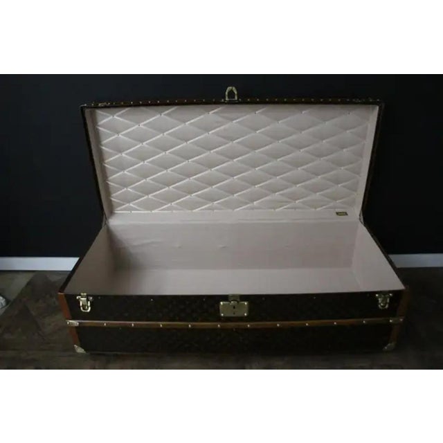 Steamer Trunk in Stenciled Monogram from Vuitton Trunk, 1920s For Sale - Image 12 of 15