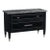New Caracole Black Marble Modern en Vogue Nightstand Sig-419-065 For Sale