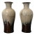 Pair of Ombre Flambé Glazed Chinese Porcelain Vases Circa 1940s For Sale