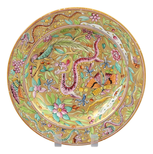 Chinoiserie Plate by C.J. Mason, 1815-1820
