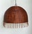 Vintage Woven Rattan Dime Chandelier For Sale - Image 12 of 12