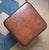 Vintage Ottoman in Chestnut Brown Leather For Sale - Image 11 of 12