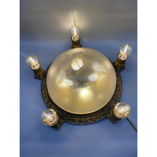 Art Nouveau Empire Ceiling Light For Sale - Image 17 of 18