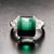 Natural Tourmaline Diamond Ring Size 7 14k W Gold 8.5 TCW Certified For Sale - Image 9 of 16