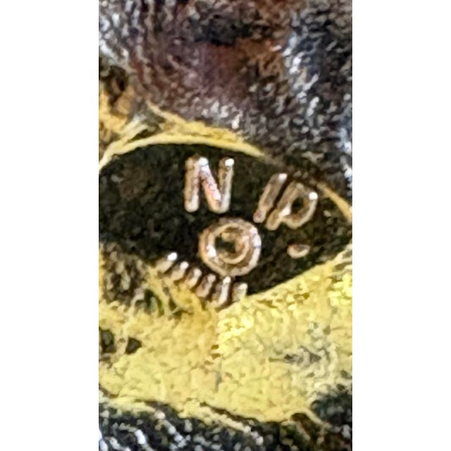1970s Mimi Di Niscemi Gold Plated Horse Belt Brutalist Belt Buckle For Sale - Image 5 of 6