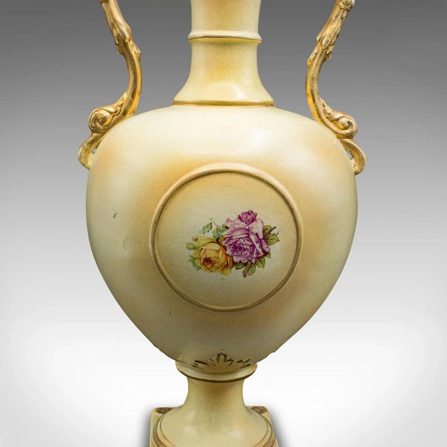 1920s Antique Ceramic Flower Vase For Sale - Image 9 of 12