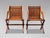 Pair of 19th Century Victorian Pitch Pine Glastonbury Armchairs *Lovely Colour and Patina – England, circa 1880* A...