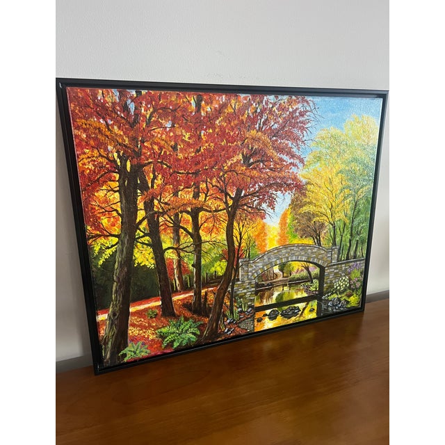 Inspired by Steve Schaaf’s deep love of nature and his favorite season, fall, this original oil painting captures the...