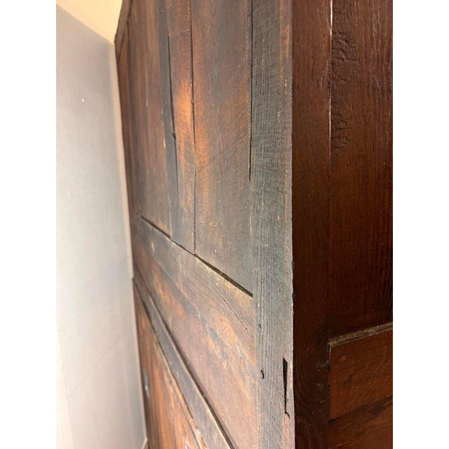 Empire Cupboard in Oak and Walnut For Sale - Image 4 of 9