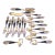 LastChance!Mid Century Siam Dessert Utensil Set for 8 - 20 Pieces For Sale