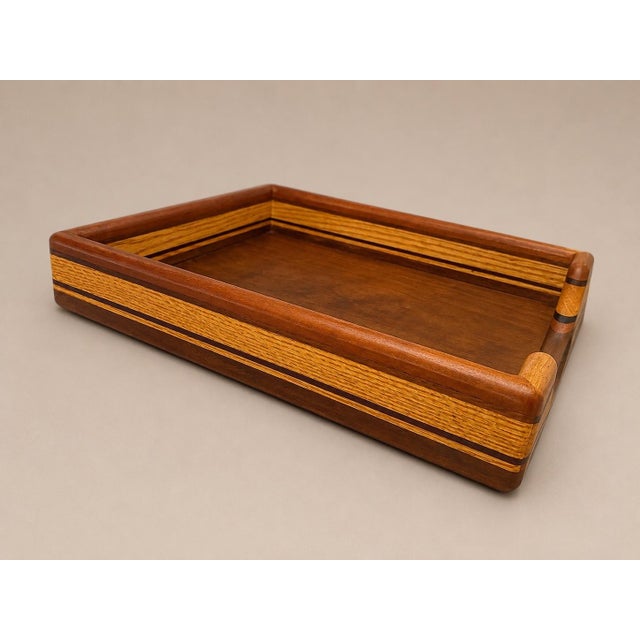 Dansk Danish Modern Paper Tray & Letter Organizer in Teak, Maple & Walnut For Sale - Image 4 of 6