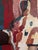Mid-Century Modern 'Threshold of Presence' Abstract Figurative Oil Painting by Swedish Artist Gunnar Johnsson (1917–2007), Framed For Sale - Image 9 of 11