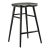 Modern Ash Solid Wood Alma Bar Chair in Black For Sale