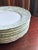 French Late 19th Century Elite Works Limoges France Porcelain Dinner Plates Green Floral Garland Scalloped Edge, 7 For Sale - Image 3 of 11