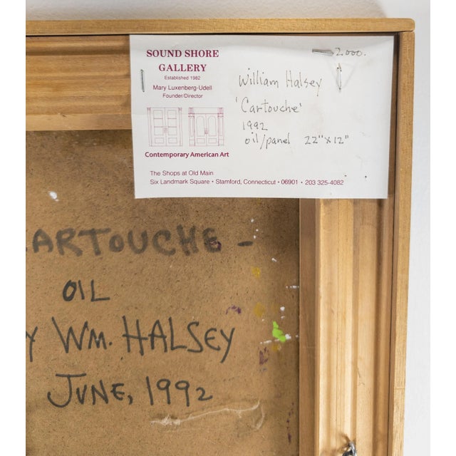 1990's William Melton Halsey Contemporary Modern Southern Abstract Painting For Sale - Image 12 of 12