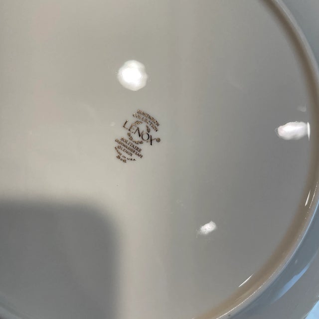 Contemporary 4 Piece Place Setting Lenox Solitaire For Sale - Image 3 of 4