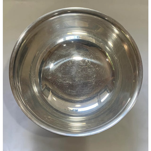 Traditional Late 20th Century Gumps Stainless Steel Bowl For Sale - Image 3 of 7
