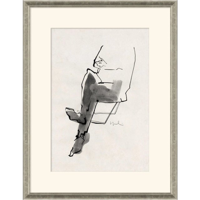 Figurative Carrier & Company for Soicher Marin 'Waiting I' Framed Figurative Print For Sale - Image 3 of 3