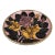 Vintage French Majolica Floral Platter From Vallauris For Sale
