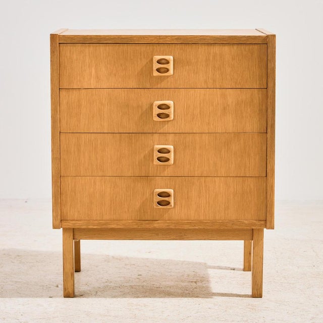 Vintage Oak Dresser with Four Drawers, 1960s For Sale - Image 16 of 16