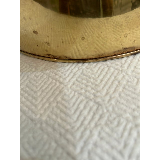 Metal Vintage English Brass Preserve Pot or Planter For Sale - Image 7 of 8