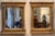 A pair of 19th century French Neoclassical giltwood mirrors, each framed by fluted pilasters and topped with a molded...