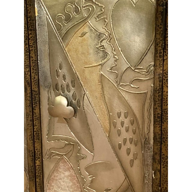 Black Masterpiece Playing Cards Credenza Lam Lee Group Dallas, 1990 For Sale - Image 8 of 17