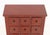 Late 20th Century Pair of Chinese Style Red Painted Wood Apothecary Chests For Sale - Image 5 of 7
