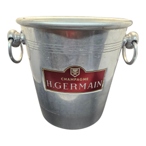 Vintage Germain Champagne Metal Ice Bucket Cooler French