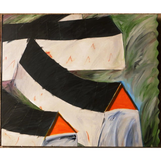 Large Abstract Illusionist Painting by Joe Doyle For Sale - Image 11 of 11