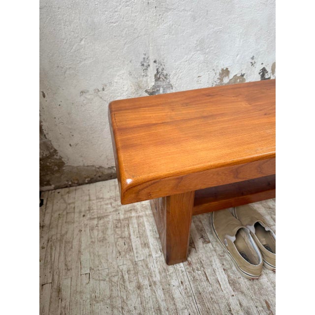 Chapo S14 Bench in Blond Elm from Pierre Chapo, 1960s For Sale - Image 12 of 18