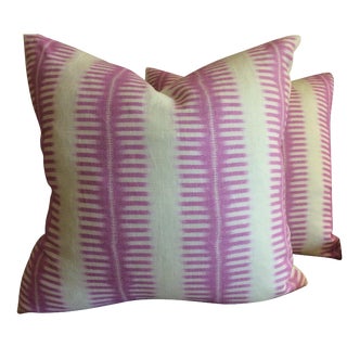 C & C Milano Zip-Zip Orchid Down Pillows - A Pair For Sale