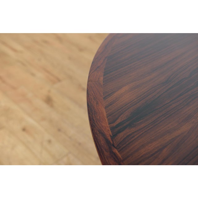 Mid-Century Round Rosewood Extendable Dining Table, Denmark, 1960s For Sale - Image 14 of 18